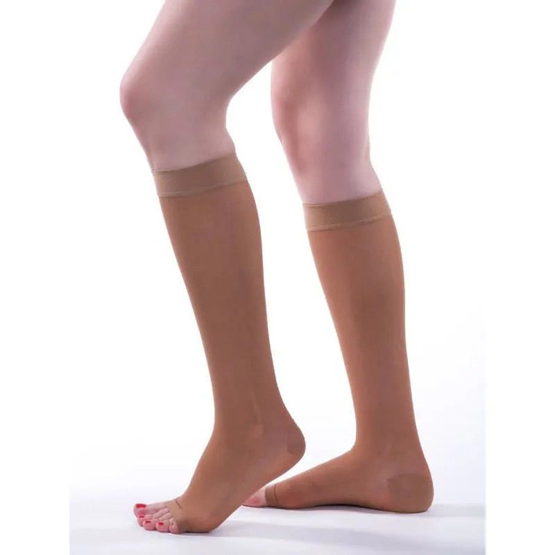 Allegro Essential Sheer Support Knee Highs 20-30 mmHg, Open Toe #19