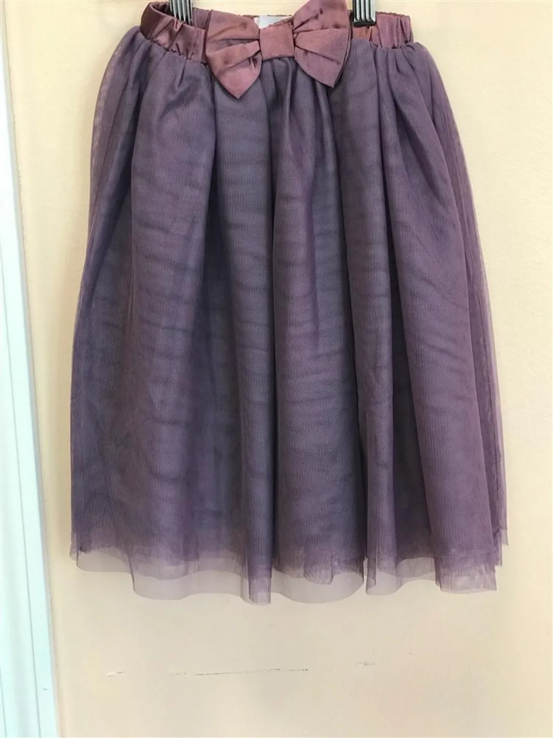 Alyssia Couture Girls Purple Layered Lace Skirt