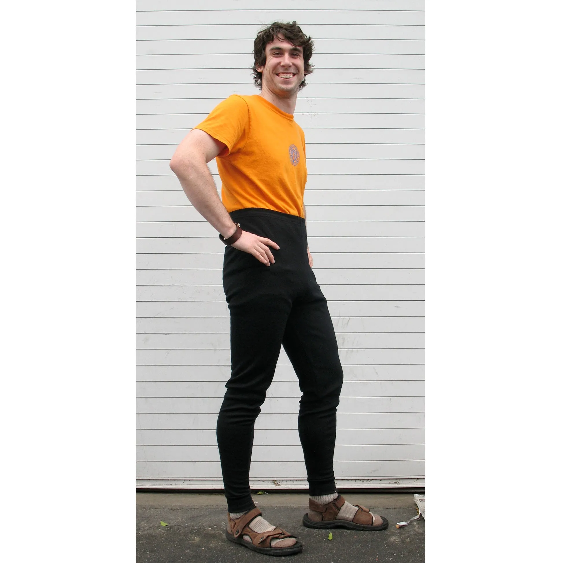 Aussie Wool Black Long Johns