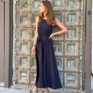 CALLIE SUMMER BLACK MAXI DRESS