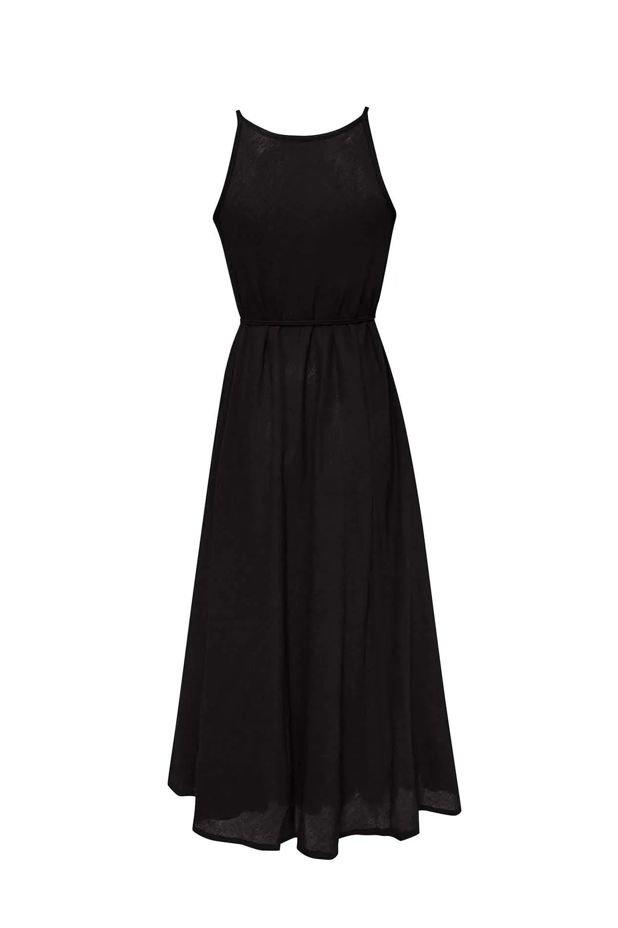 CALLIE SUMMER BLACK MAXI DRESS