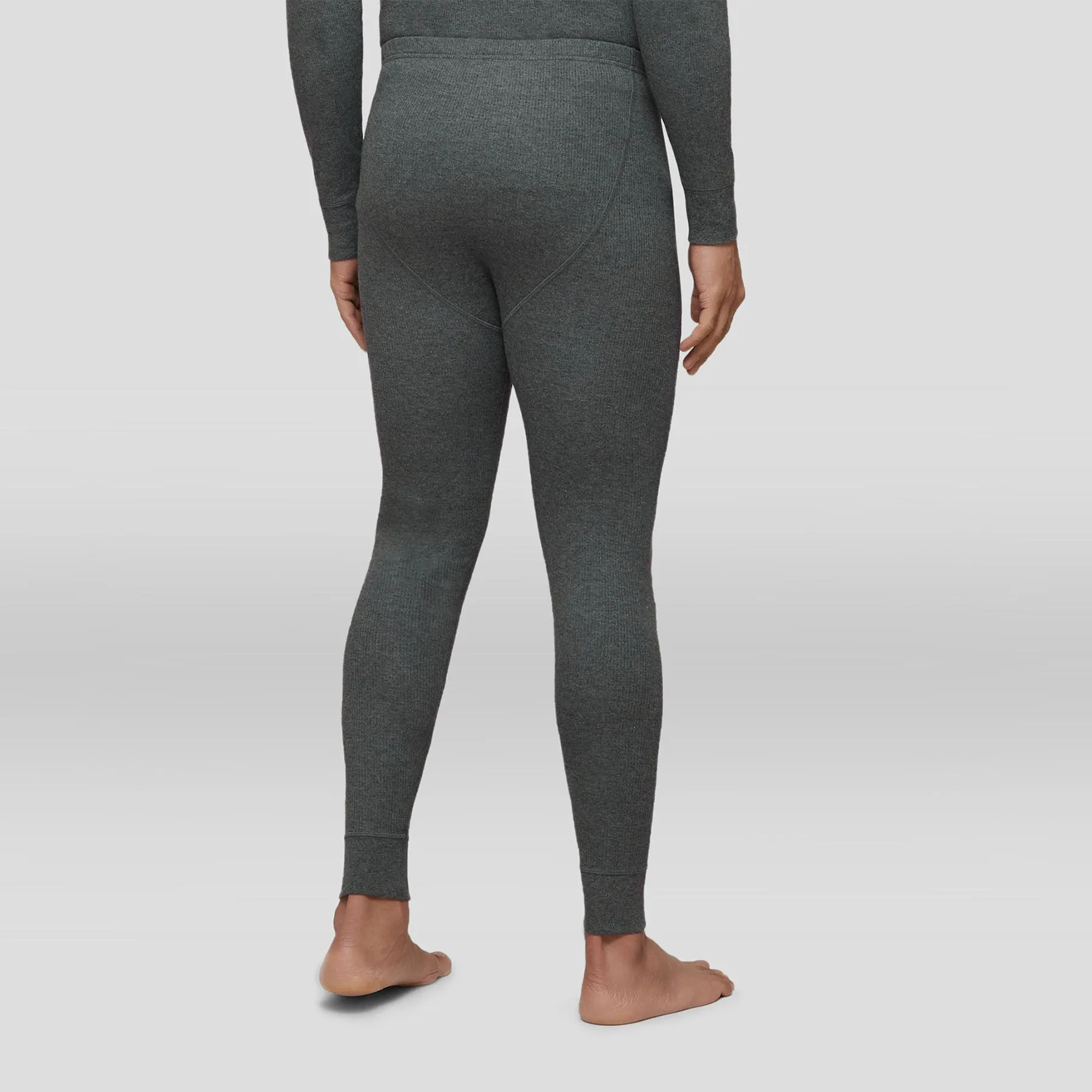 Cotton Rich Thermal Long Johns Graphite Grey