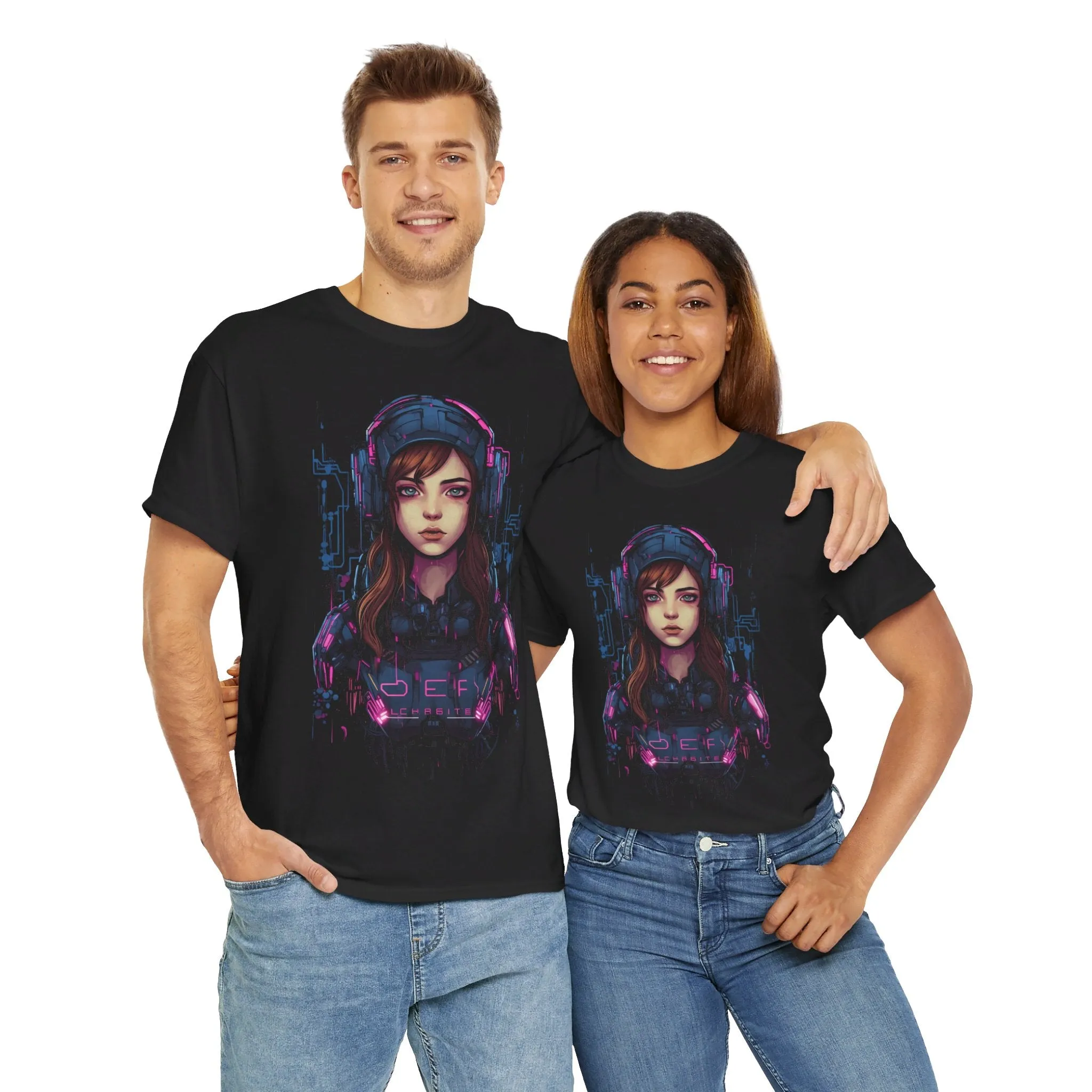 Cyber Girl T-Shirt | T-Shirt für Gamer und Cyberpunk Fans