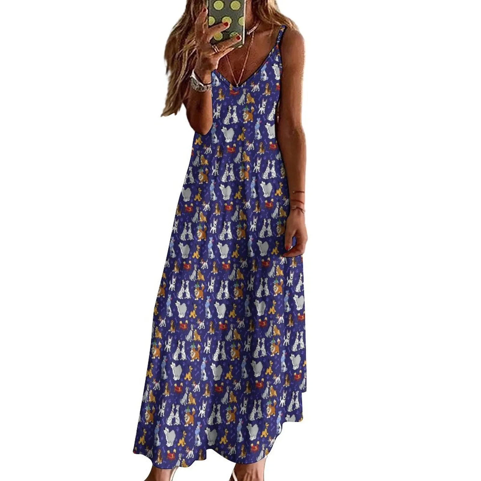 Dog Favorites Women's Summer Slip Long Dress