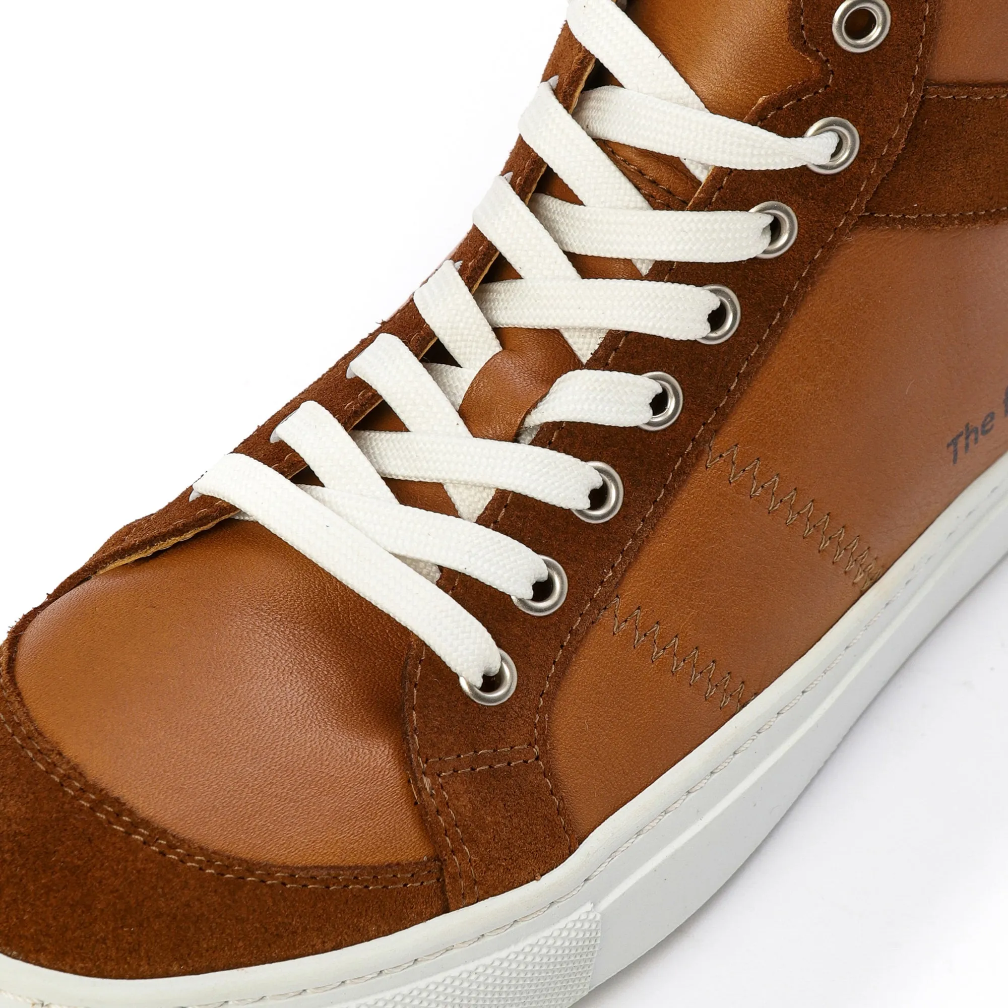 FLOOR high-top sneaker - cuoio