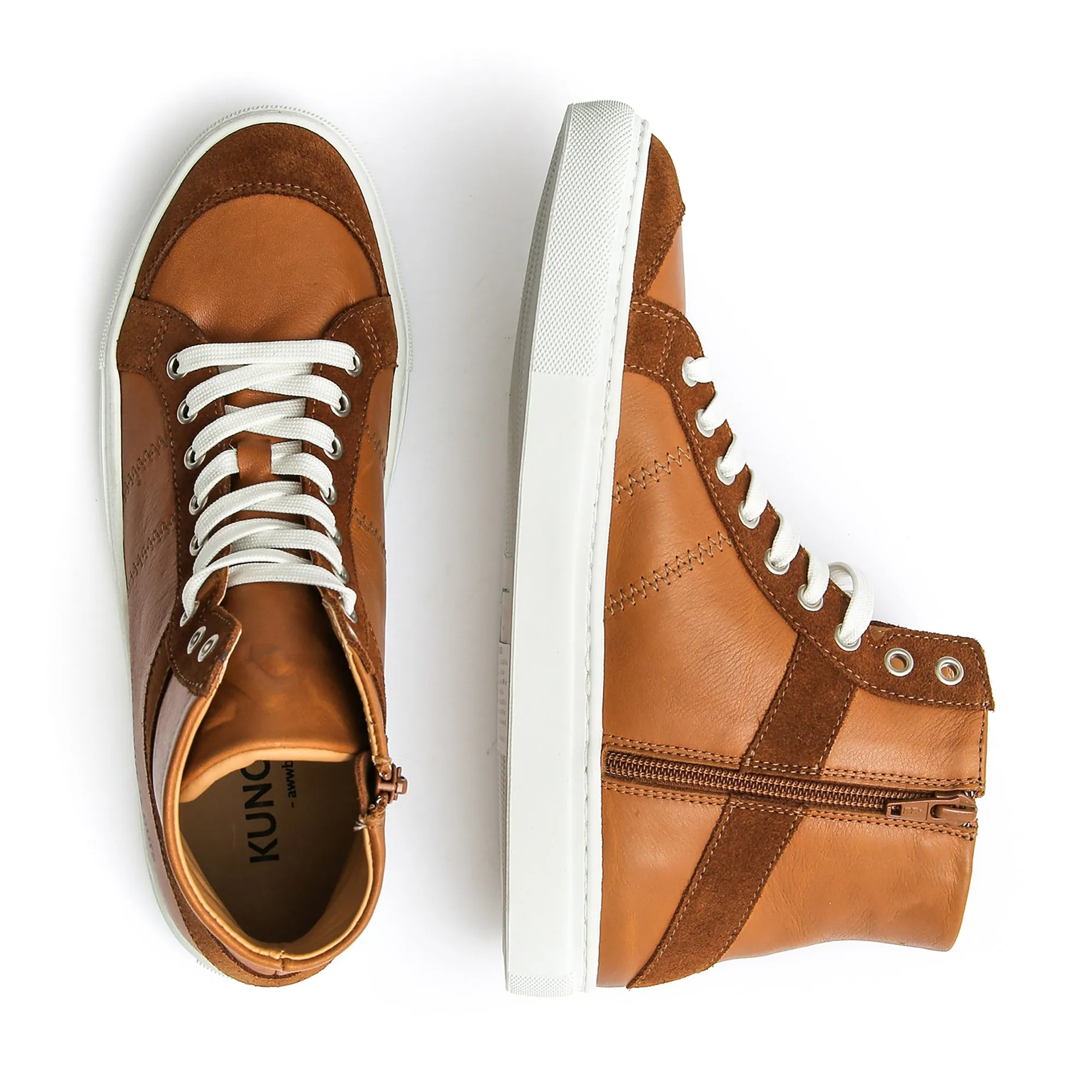 FLOOR high-top sneaker - cuoio