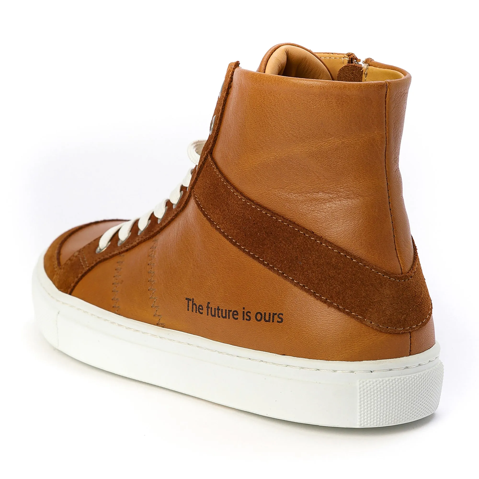 FLOOR high-top sneaker - cuoio