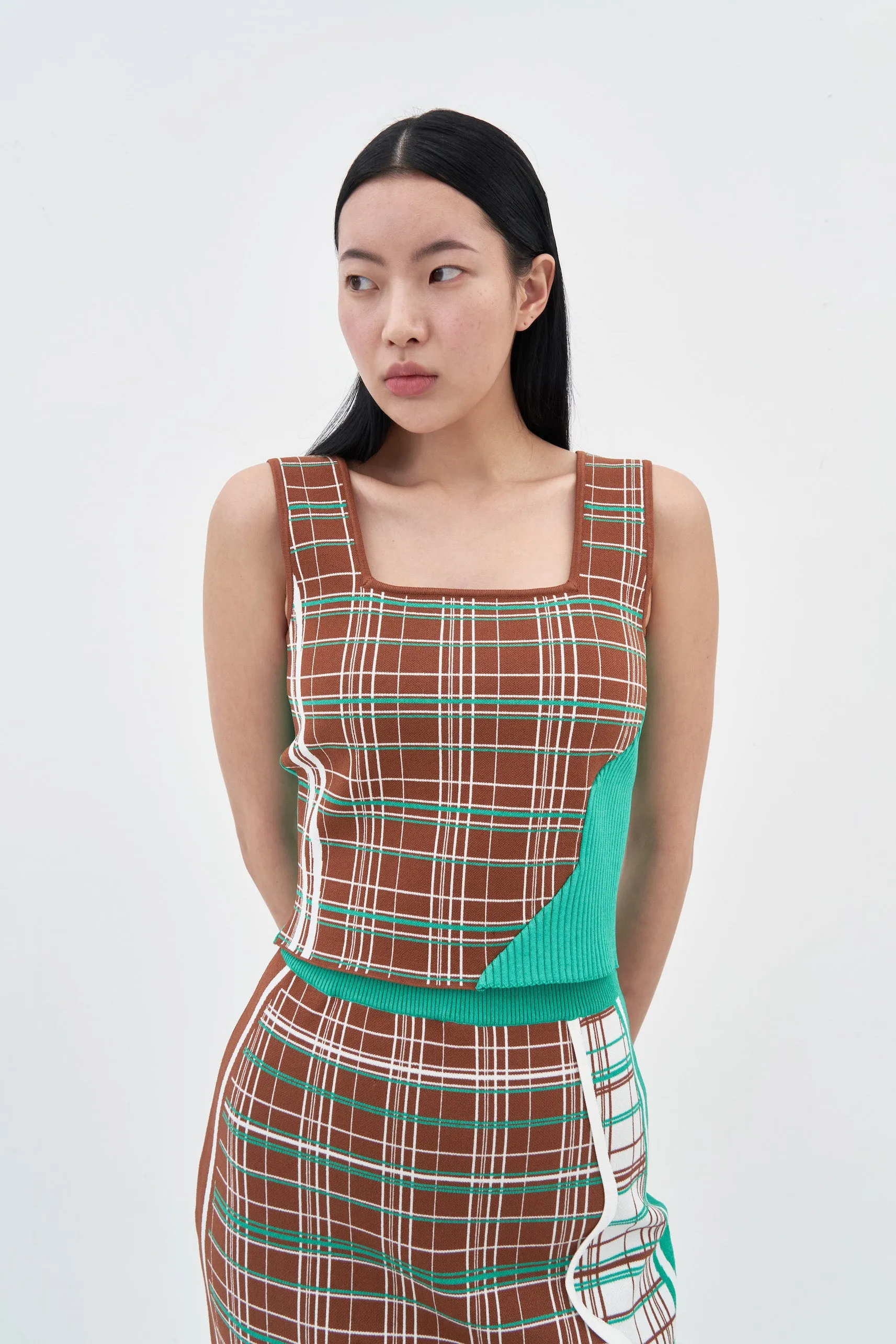 FREYA ECO PLAID TANK TOP