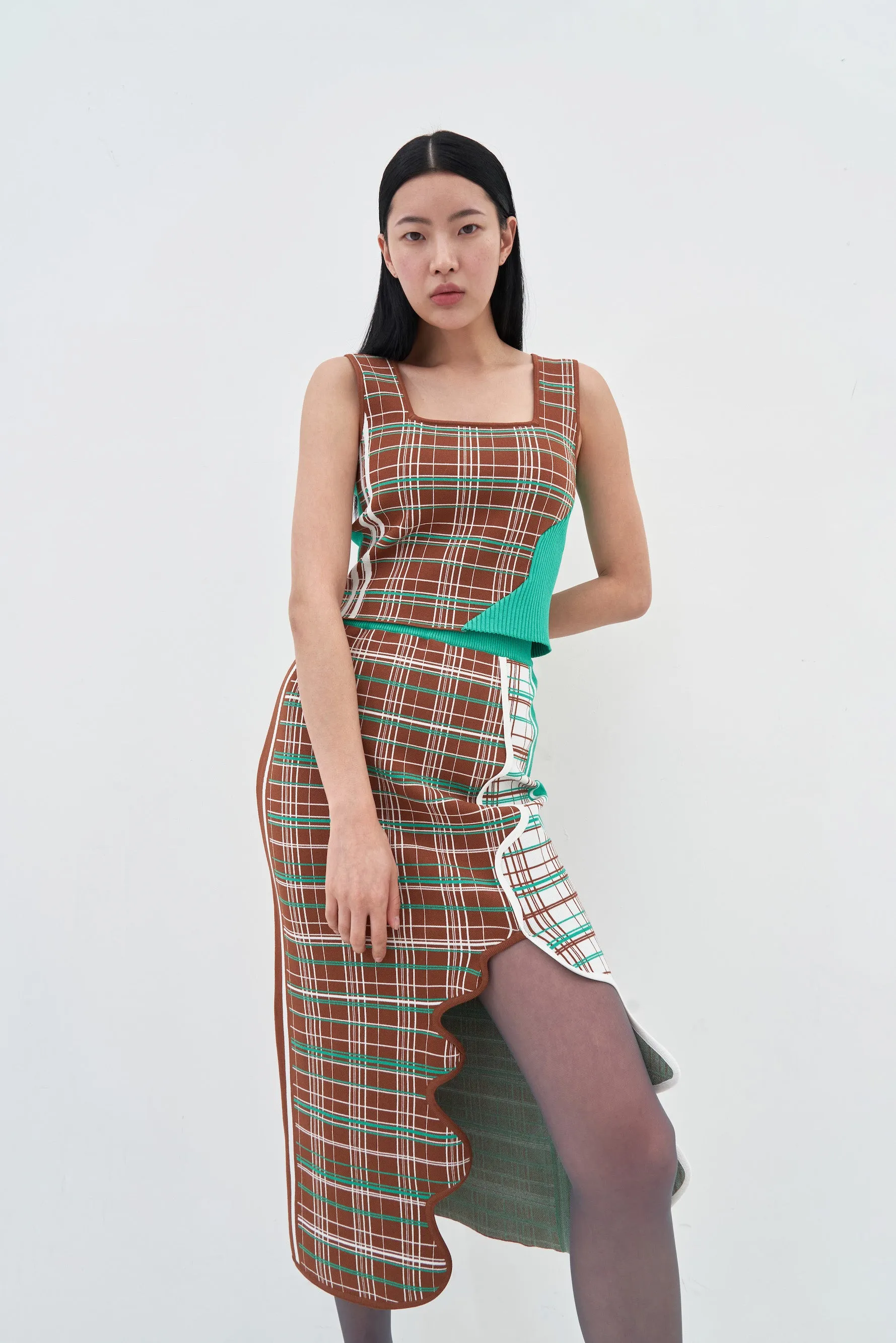 FREYA ECO PLAID TANK TOP