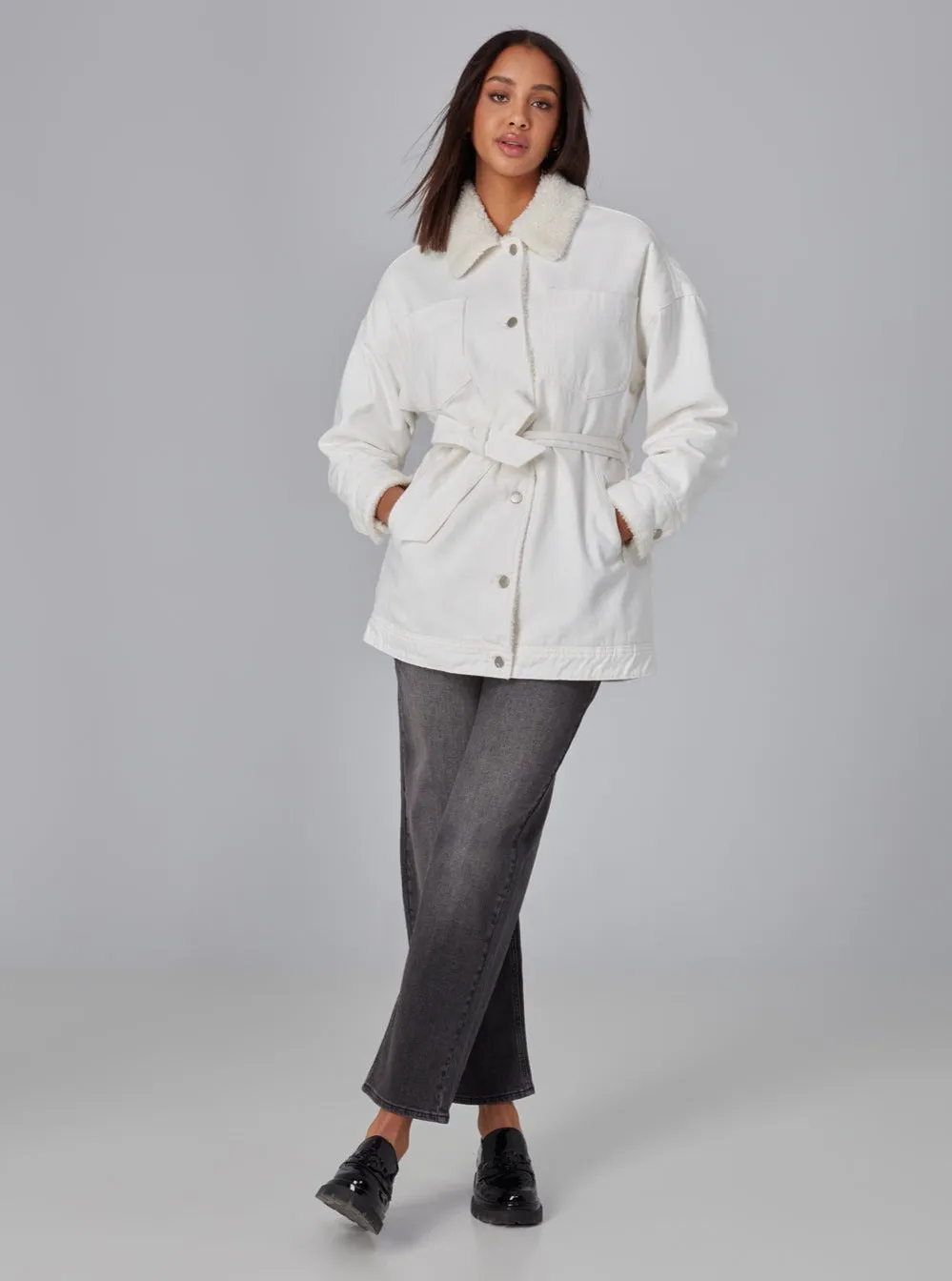 HAYDEN-SIVRY Jacket - Sherpa Ivory