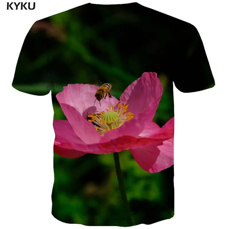 insect shirt Casual plant art costume Cool beautiful man