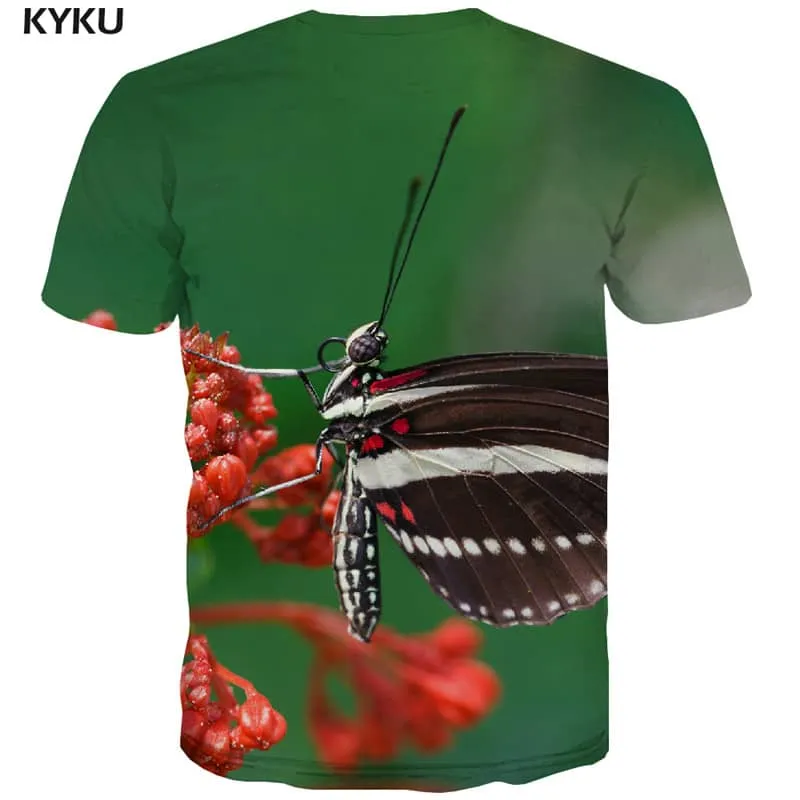 insect tshirt Print clothes plant art costume men Casual beautiful