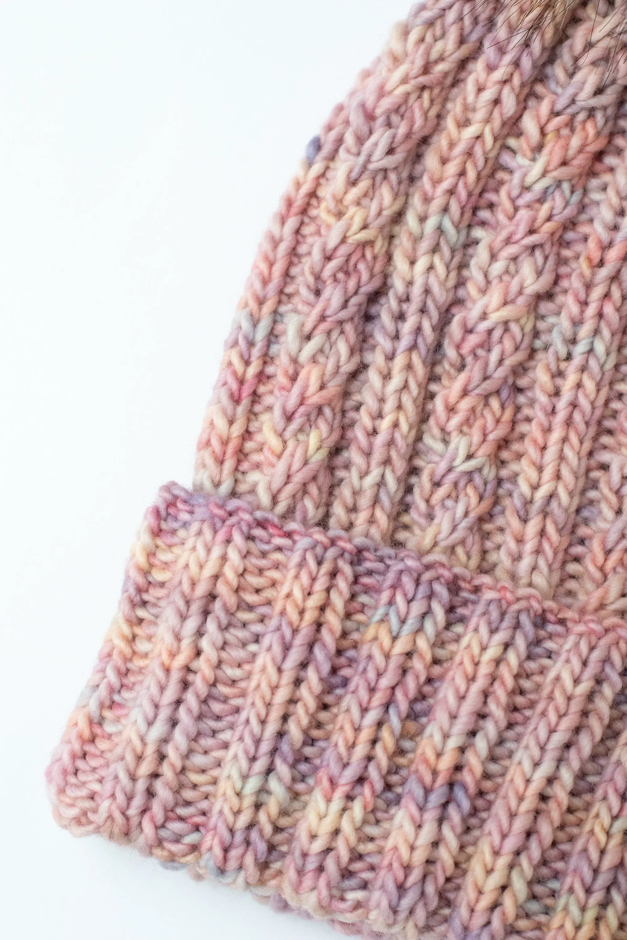 KNITTING PATTERN: Seaspray Beanie, Easy Cable Knit Hat Pattern for Worsted Weight Yarn