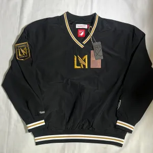 LAFC MLS Mitchell & Ness Nostalgia Co Classic Black Nylon Pullover