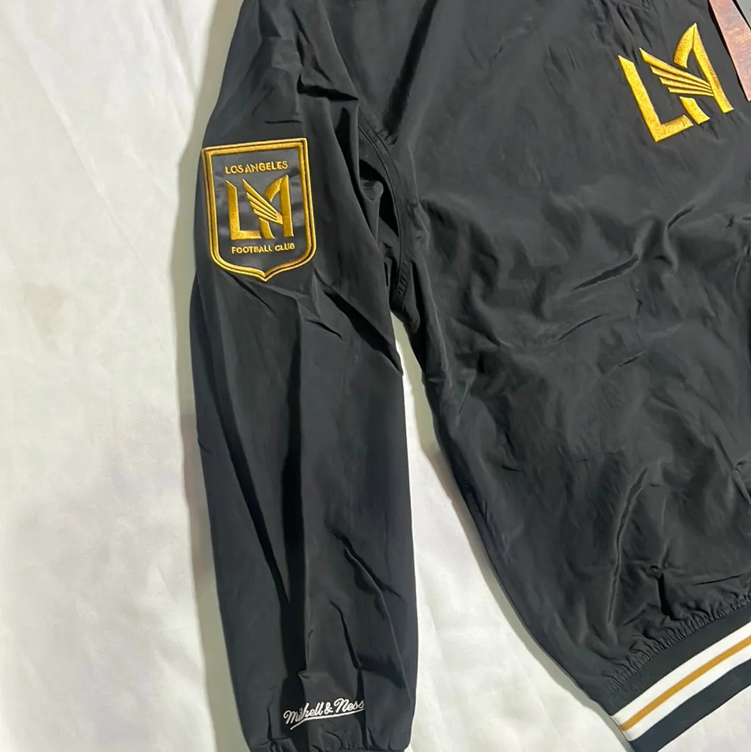 LAFC MLS Mitchell & Ness Nostalgia Co Classic Black Nylon Pullover