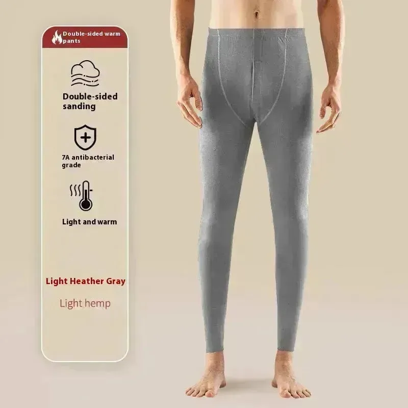 Long Johns Men's Warm Compression Pants Leggings