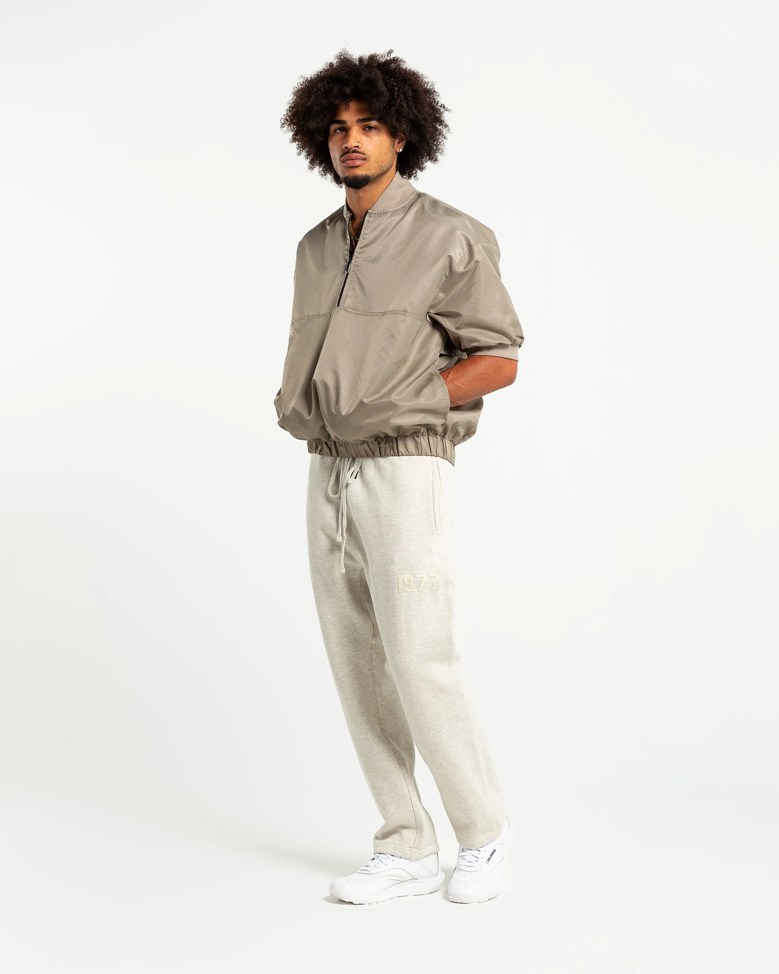 Men's Half Zip Pullover in Desert Taupe