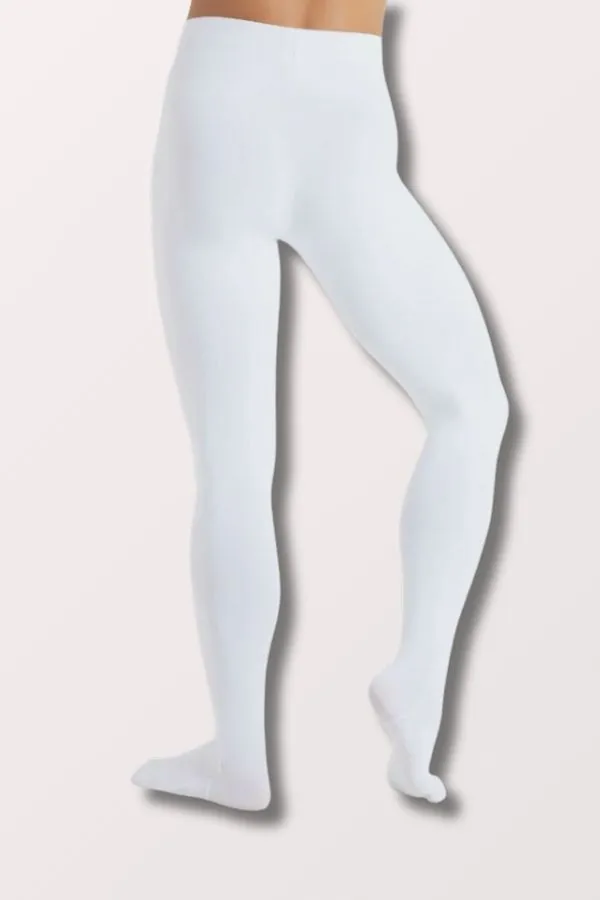 Men's Ultra Soft Footed Tights - White