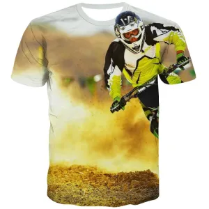 Motocross T-shirt Men motorcycle Tshirt Printed Offroad Tshirts Cool