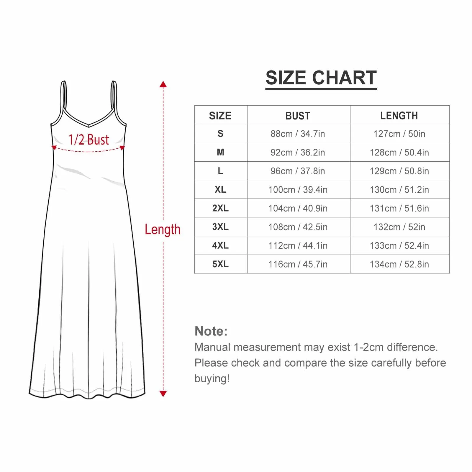 Park Map Women's Summer Slip Long Dress