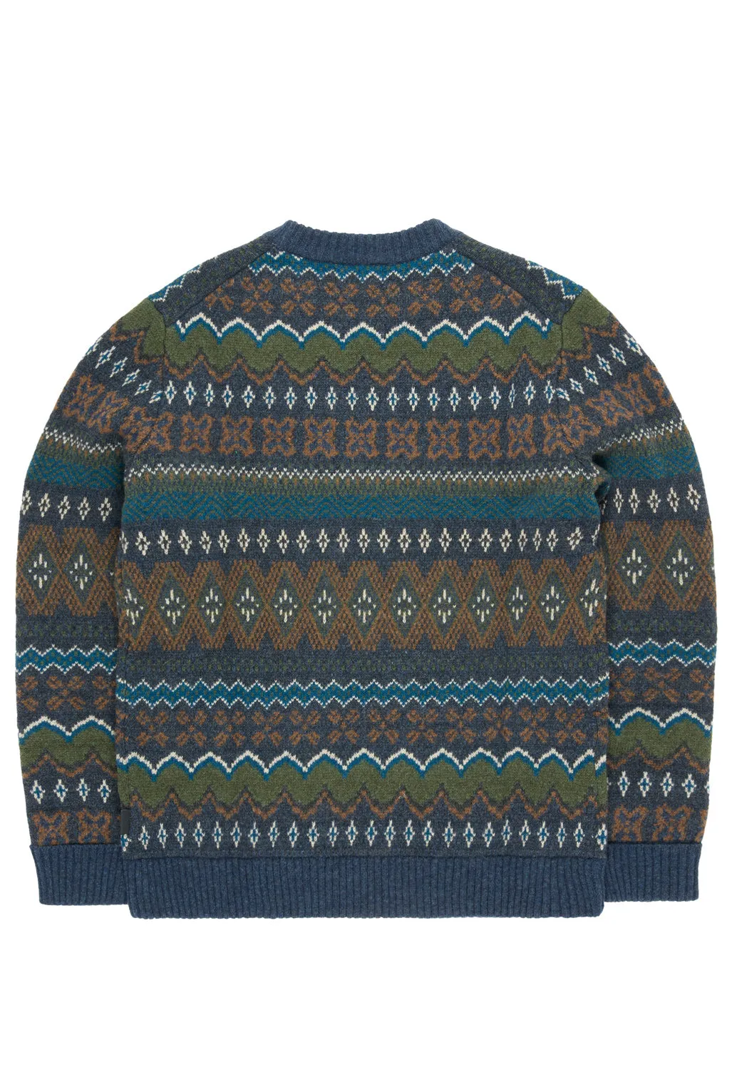 Patagonia Men's Recycled Wool-Blend Sweater - Helmsman: Smolder Blue