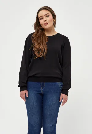 PCTana Knit Pullover Curve - Black