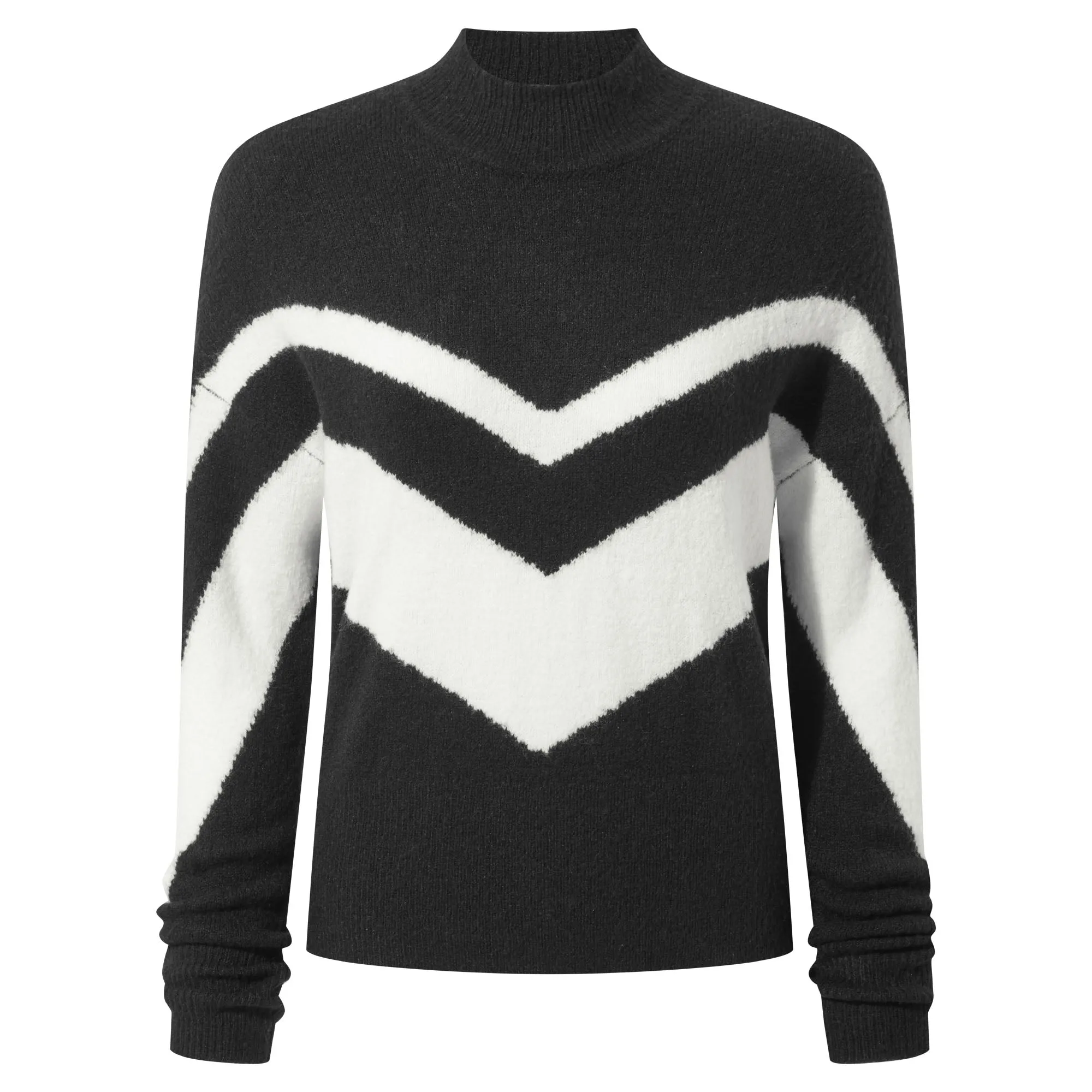 Piste Womens Knitted Jumper - Black