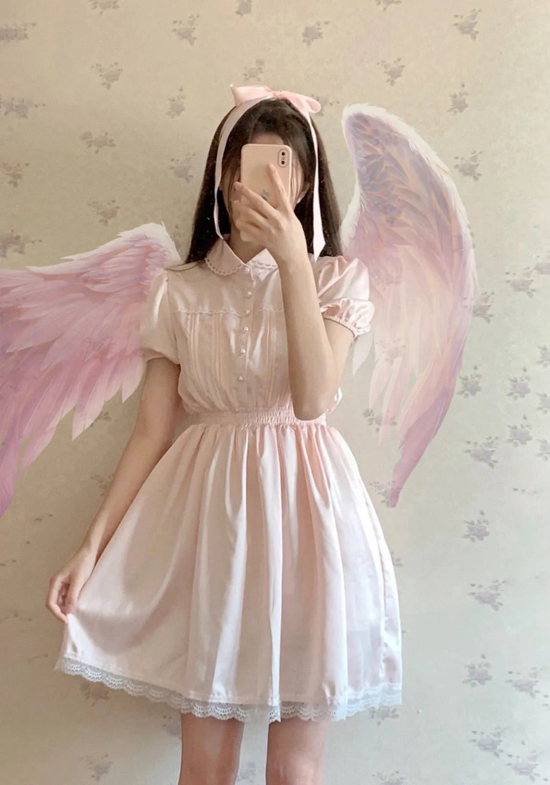 [Premium Selected] Midsummer night dream babydoll satin dress