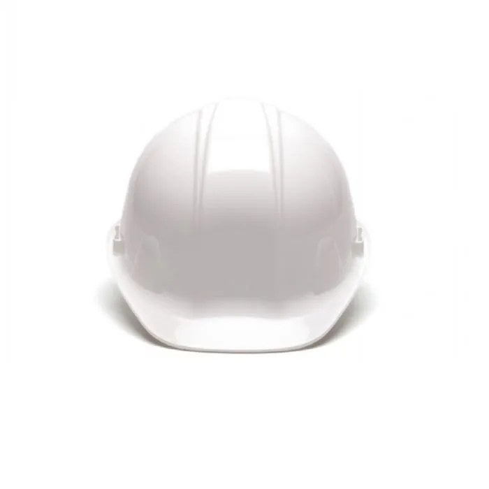 Pyramex HP14110 SL Cap Style 4 Point Ratchet Hard Hat, White, 1 Each