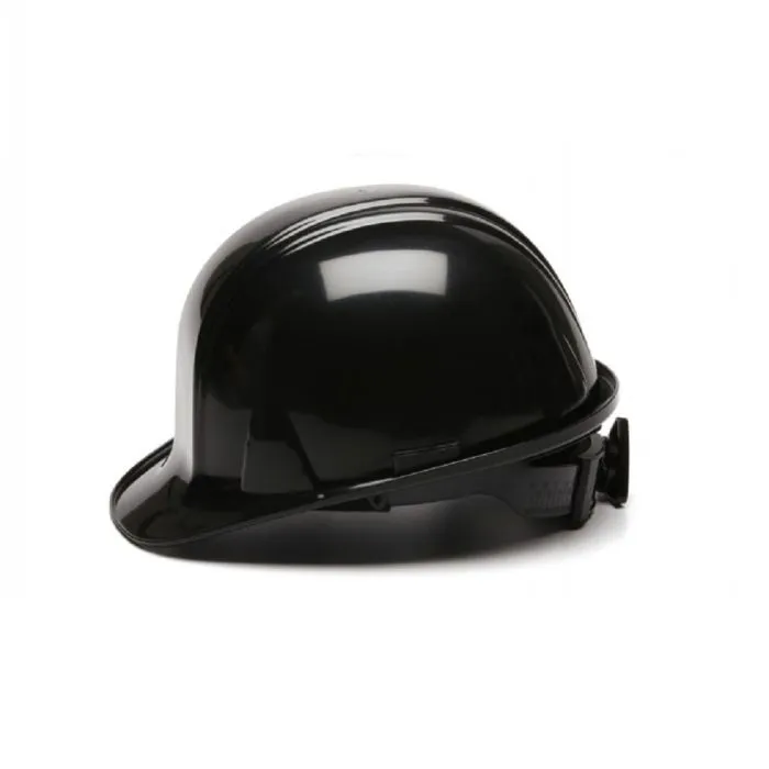 Pyramex HP14111 SL Cap Style 4 Point Ratchet Hard Hat, Black, 1 Each