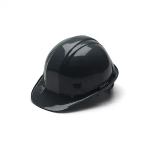 Pyramex HP14111 SL Cap Style 4 Point Ratchet Hard Hat, Black, 1 Each