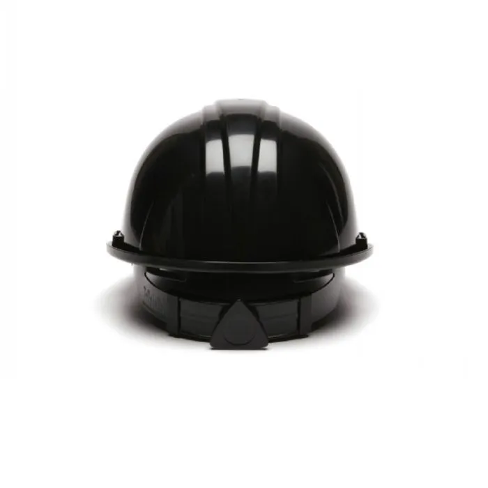 Pyramex HP14111 SL Cap Style 4 Point Ratchet Hard Hat, Black, 1 Each