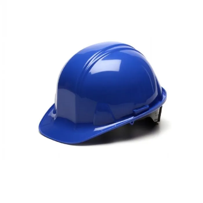 Pyramex HP14160 SL Cap Style 4 Point Ratchet Hard Hat, Blue, 1 Each