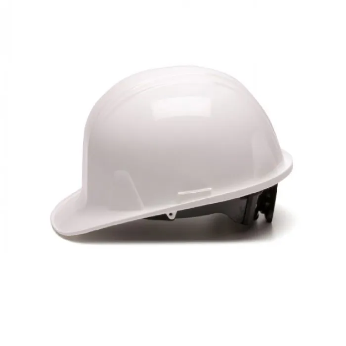 Pyramex HP16110 SL Cap Style 6 Point Ratchet Standard Hat, White, 1 Each