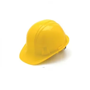 Pyramex SL Series HP14030 Cap Style Hard Hat 4 Point Snap Lock Suspension, Yellow, One Size, 1 Each