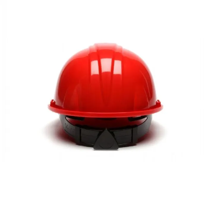 Pyramex SL Series HP14120 Cap Style Hard Hat 4 Point Ratchet Suspension, Red, One Size, 1 Each