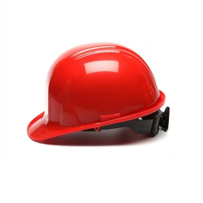 Pyramex SL Series HP14120 Cap Style Hard Hat 4 Point Ratchet Suspension, Red, One Size, 1 Each