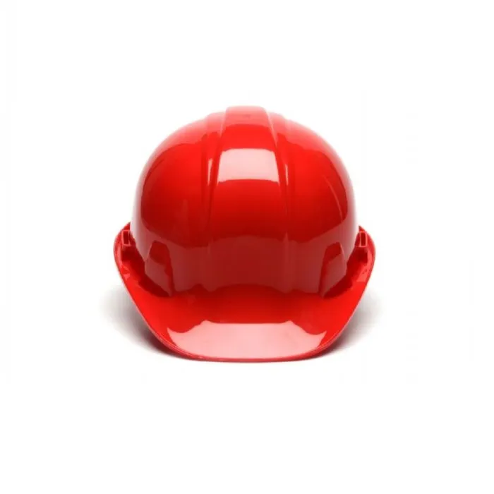 Pyramex SL Series HP14120 Cap Style Hard Hat 4 Point Ratchet Suspension, Red, One Size, 1 Each