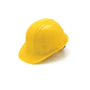 Pyramex SL Series HP16130 Cap Style Hard Hat 6 Point Ratchet Suspension, Yellow, One Size, 1 Each