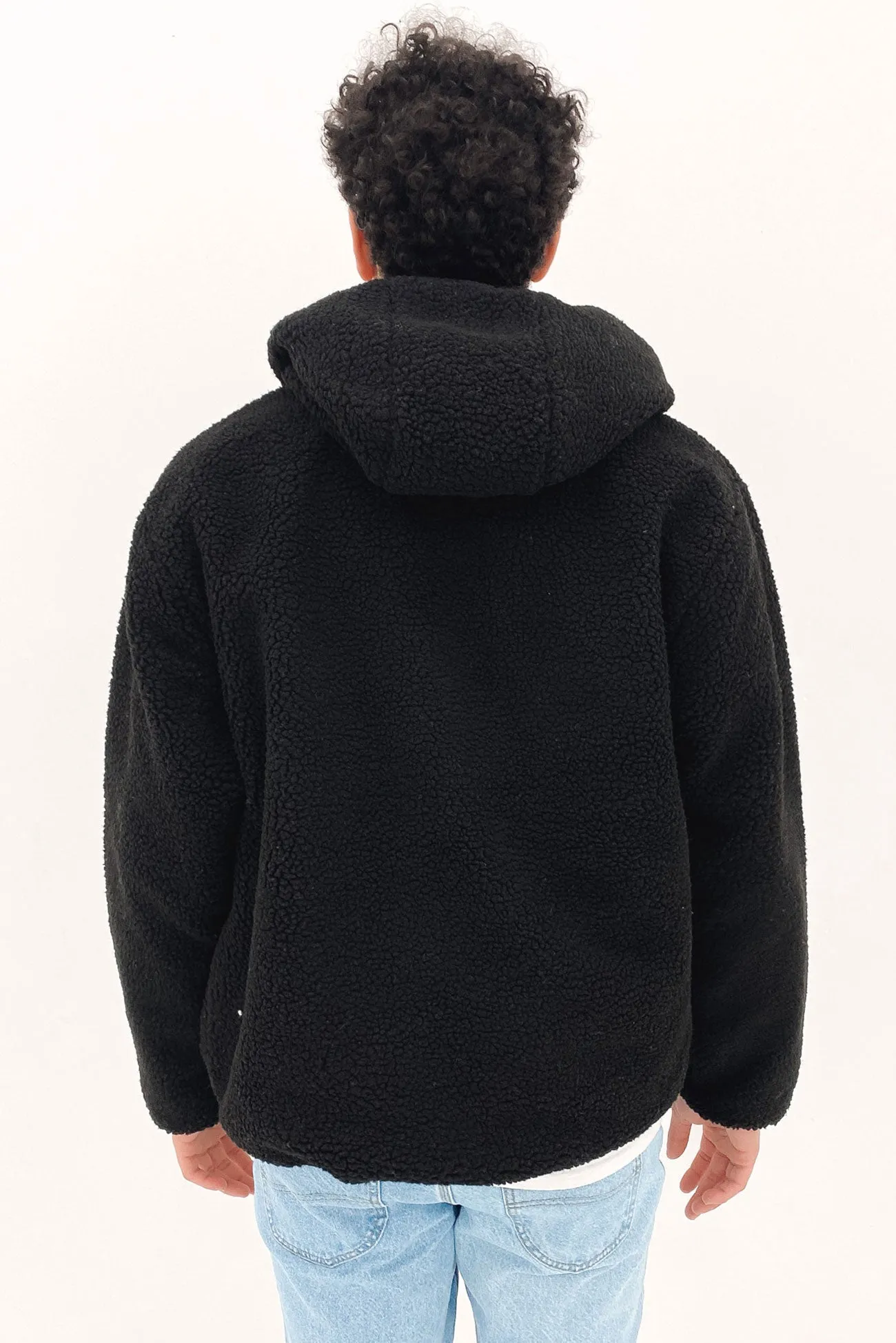 Reversible Sherpa Jacket Black Black