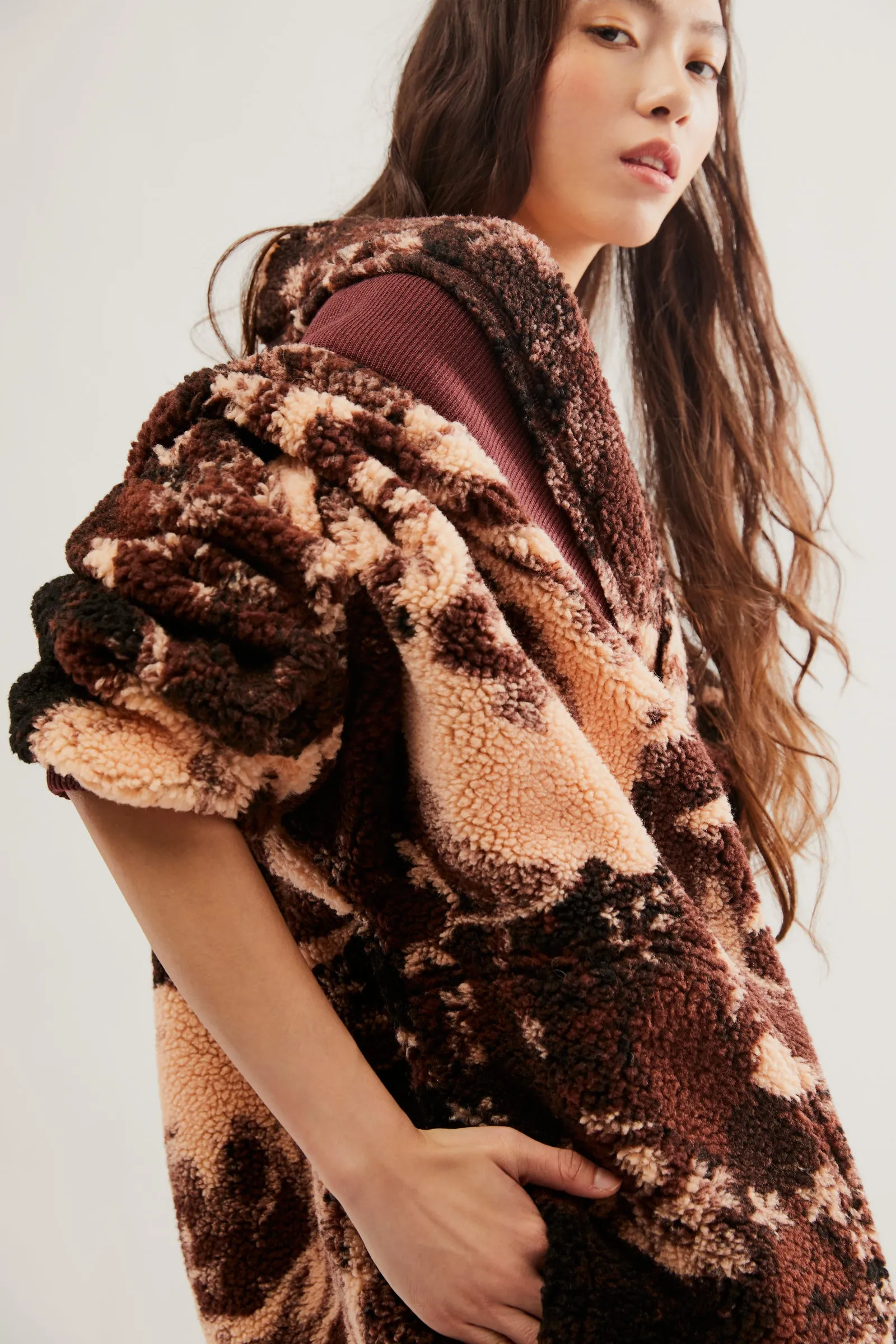 Rosie Printed Sherpa