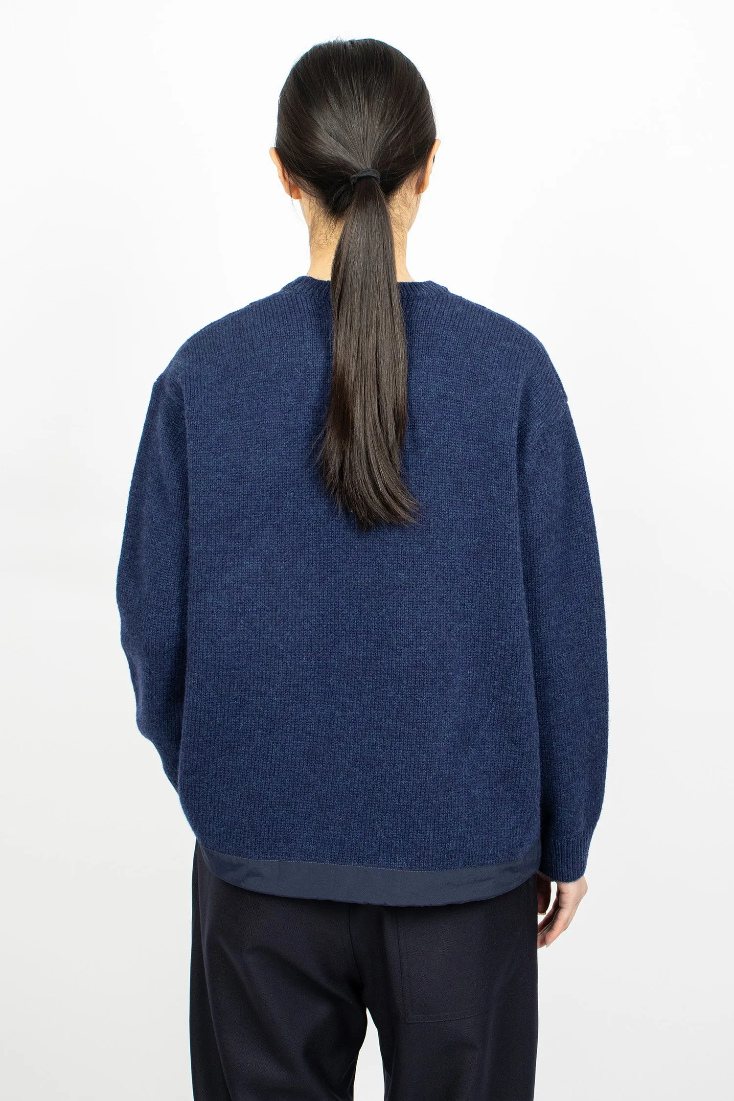 Shetland Wool Sweater Blue