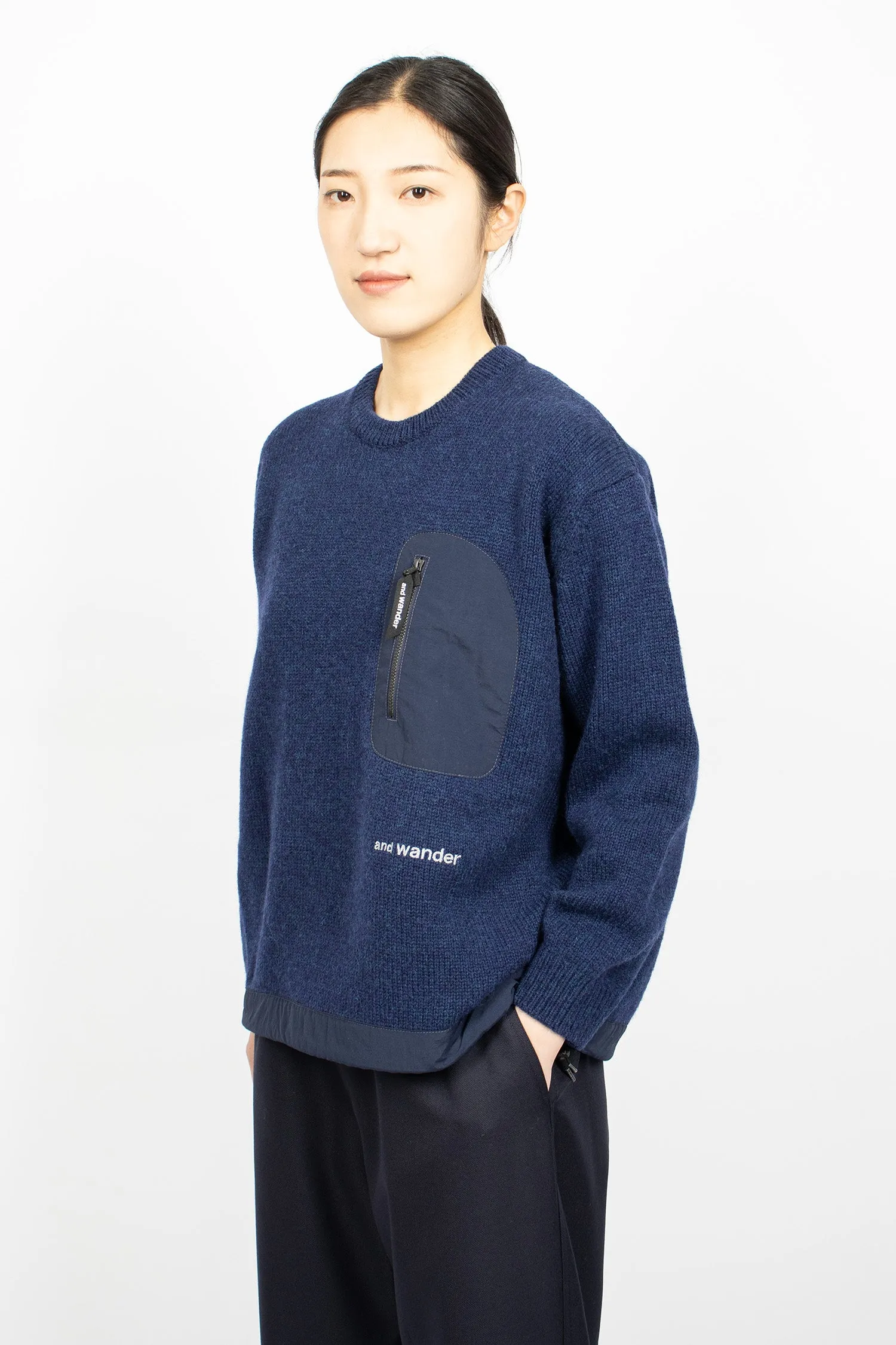 Shetland Wool Sweater Blue