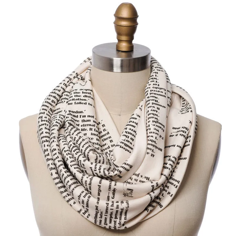 The Great Gatsby Book Scarf