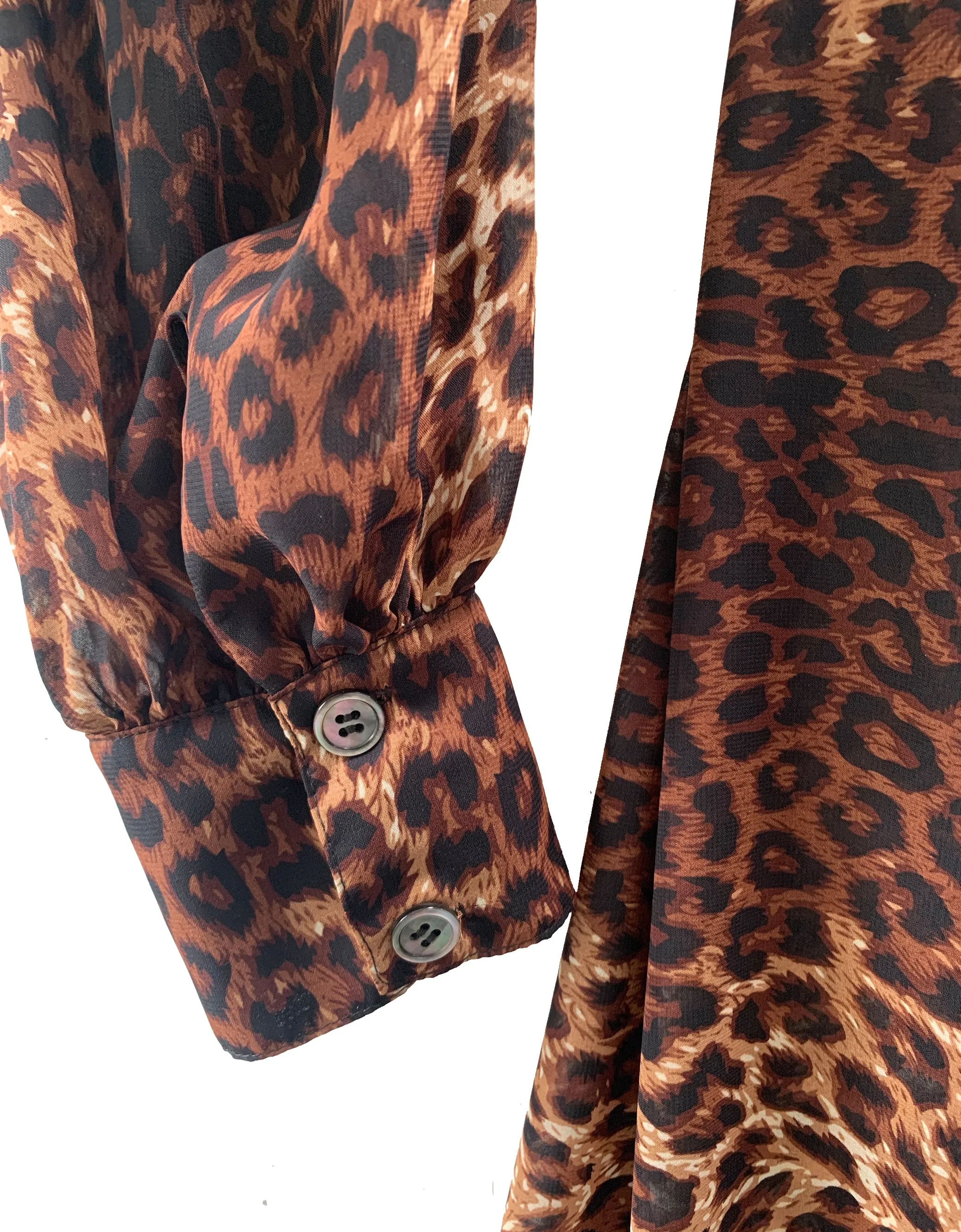 The Maxi Wrap Dress- Leopard