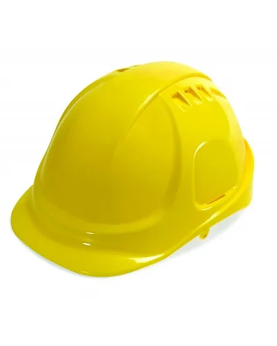 Vented Hard Hat with 6 Point Ratchet Suspension