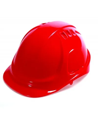 Vented Hard Hat with 6 Point Ratchet Suspension