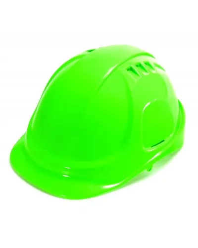 Vented Hard Hat with 6 Point Ratchet Suspension